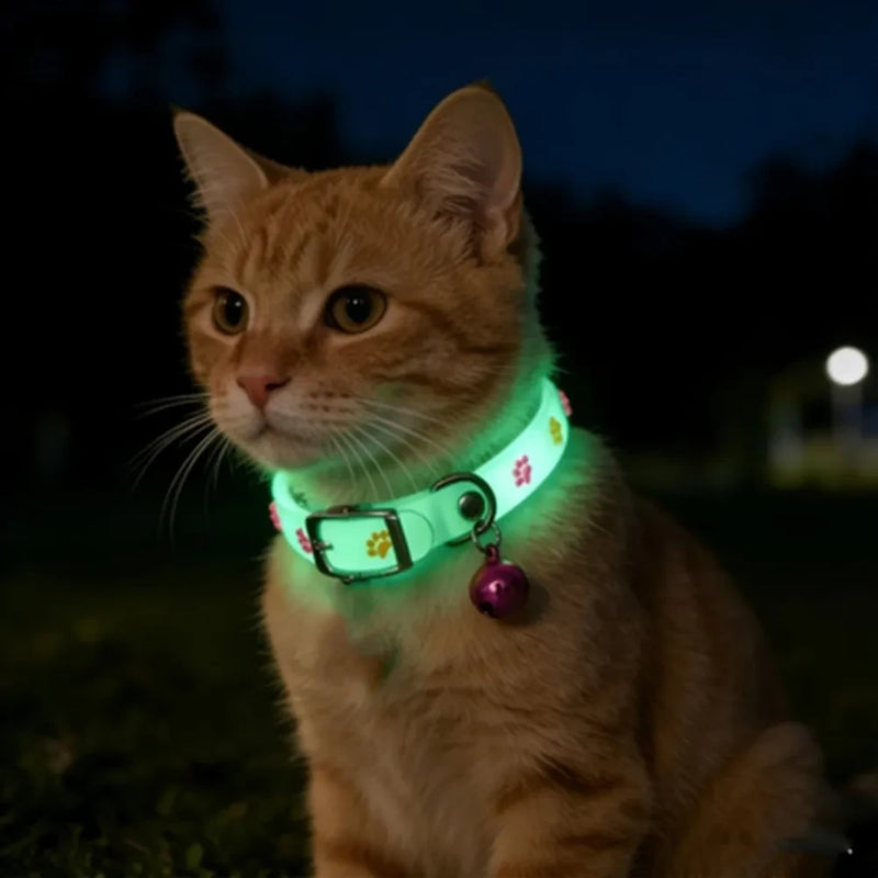 Silicone Luminous Cat Collar