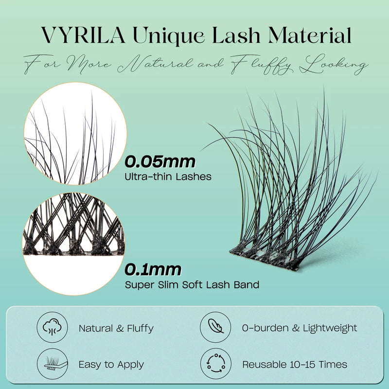 DIY Wispy Eyelash Extension Cluster Mix