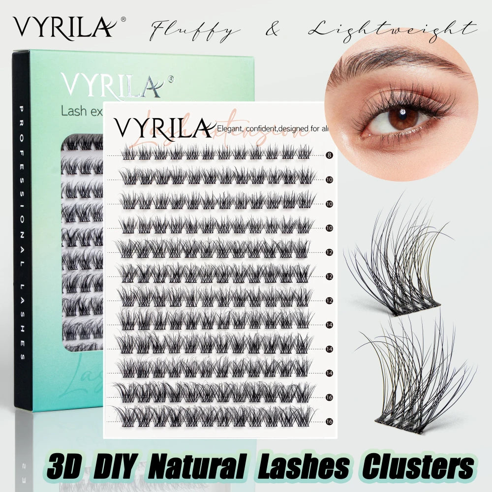 DIY Wispy Eyelash Extension Cluster Mix