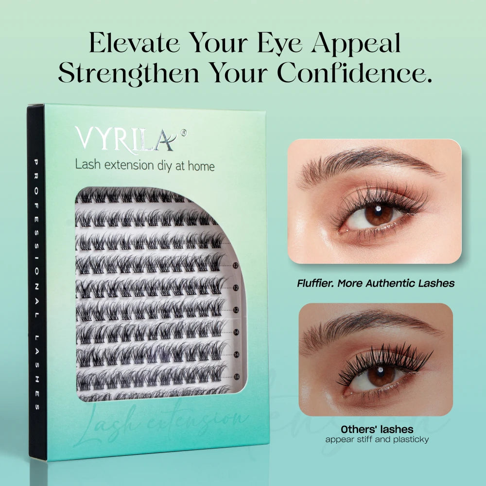 DIY Wispy Eyelash Extension Cluster Mix