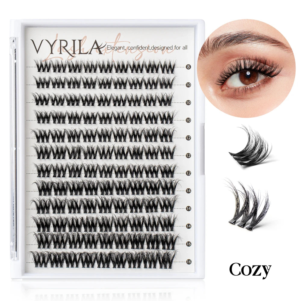 DIY Wispy Eyelash Extension Cluster Mix