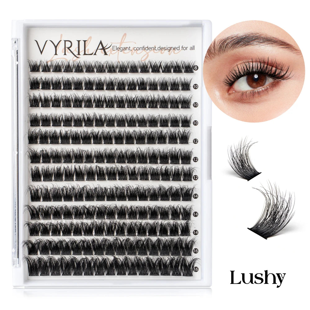 DIY Wispy Eyelash Extension Cluster Mix