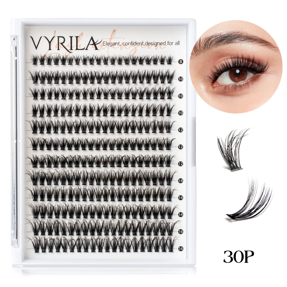 DIY Wispy Eyelash Extension Cluster Mix